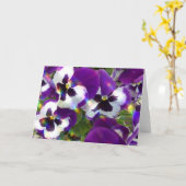 Pansy-Gruß-Karte Karte (Gelbe Blume)