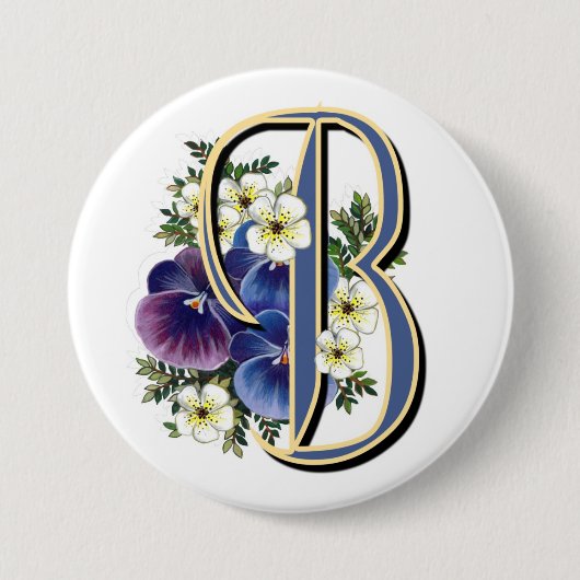 Pansy-Initiale - B Button (Vorderseite)