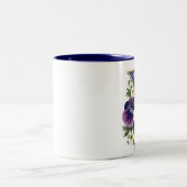 Pansy-Initiale - Y Zweifarbige Tasse (Mittel)