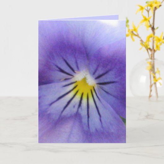 Pansy Karte (Gelbe Blume)