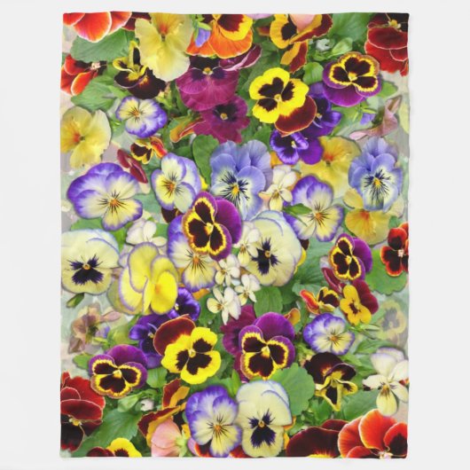 Pansy Kaskade Fleecedecke (Vorderseite)