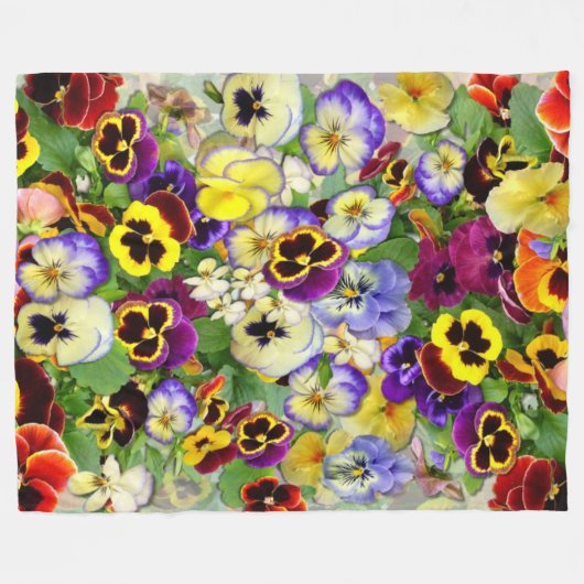 Pansy Kaskade Fleecedecke (Vorderseite (Horizontal))
