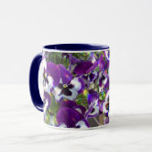 Pansy-Keramik-Kaffee-Tasse Tasse (Vorderseite Links)