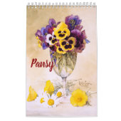Pansy-Kunst-Kalender (11" x 7") Kalender (Titelbild)