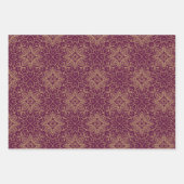 Pansy Lila Arabesque Islamische geometrische Muste Geschenkpapier Set (Vorderseite)