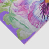 Pansy Lila Watercolor Hübsche Blume Seidenpapier (Ausschnitt)