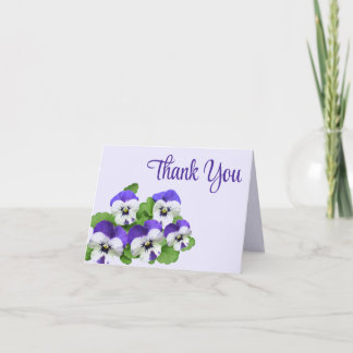 Pansy Lilac Lila Party Event Blume anpassbar Dankeskarte