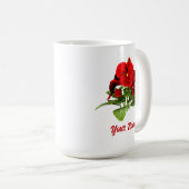 Pansy Lover Floral Personalisiert Custom Kaffeetasse (VorderseiteRechts)