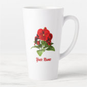 Pansy Lover Floral Personalisiert Custom Milchtasse (Rechts)