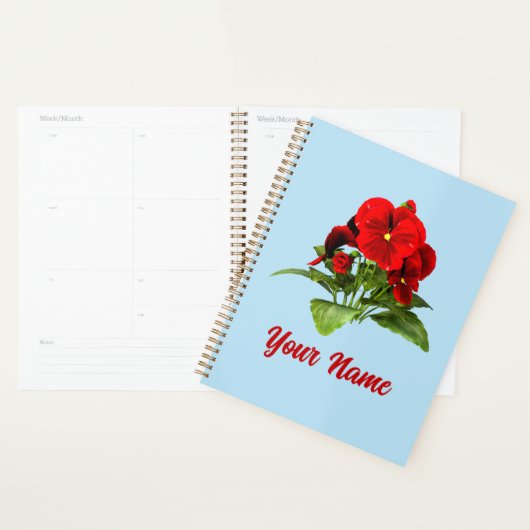 Pansy Lover Floral Personalisiert Custom Planer (Anzeige)