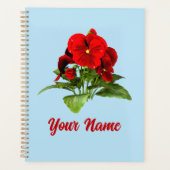 Pansy Lover Floral Personalisiert Custom Planer (Vorderseite)