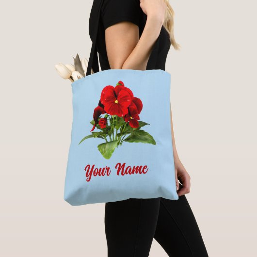 Pansy Lover Floral Personalisiert Custom Tasche (Von Nahem)