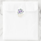 Pansy Memorial Funeral Seed Packet Runder Aufkleber (Tasche)