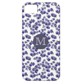 Pansy-Monogramm iPhone Fall iPhone 11 Hülle
