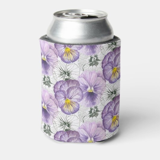 Pansy-Muster Dosenkühler (Kanne Rückseite)