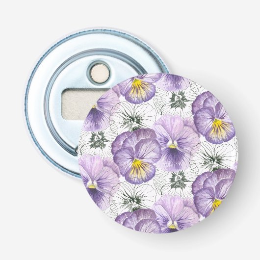 Pansy-Muster Flaschenöffner (Vorderseite)