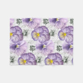 Pansy-Muster Fleecedecke (Vorderseite (Horizontal))