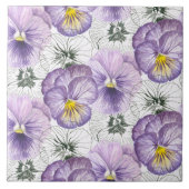 Pansy-Muster Fliese (Vorderseite)