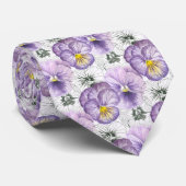 Pansy-Muster Krawatte (Gerollt)