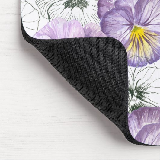 Pansy-Muster Mousepad (Ecke)