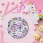 Pansy-Muster Pappteller (Party)