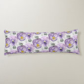 Pansy-Muster Seitenschläferkissen (Rückseite)