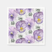 Pansy-Muster Serviette (Vorderseite)