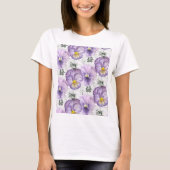 Pansy-Muster T-Shirt (Vorderseite)