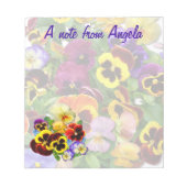 Pansy Notepad Notizblock (Vorderseite)