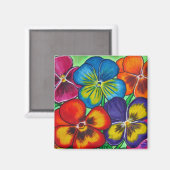 Pansy Parade Magnet (Vorderseite/Rückseite)