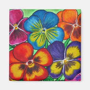 Pansy-Parade-Magnet Magnet