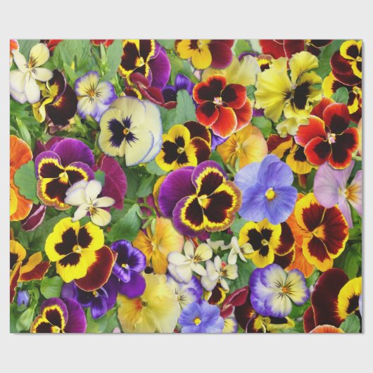 Pansy Patchwork Geschenkpapier (Flach)