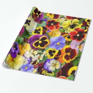 Pansy Patchwork Geschenkpapier