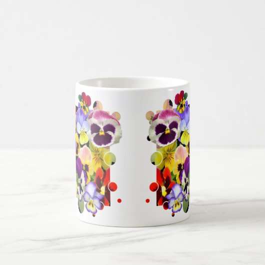 Pansy Patchwork Kaffeetasse (Mittel)