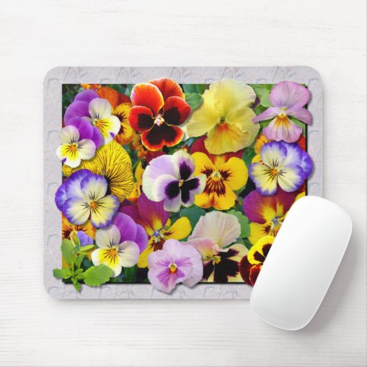 Pansy Patchwork ~ Mousepad (Mit Mouse)