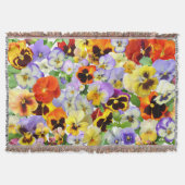 Pansy Patchwork Throw Blanket Decke (Vorderseite)