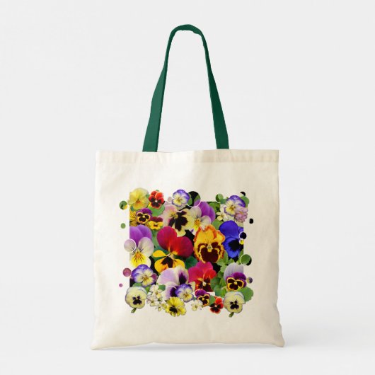 Pansy Patchwork Tragetasche (Rückseite)