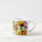 Pansy Patchwork Zwei-Tone-Kaffee-Tasse Espressotasse (Rechts)