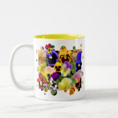 Pansy Patchwork Zweifarbige Tasse (Links)