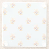Pansy Pattern Glasuntersetzer (Rückseite)