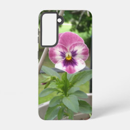 Pansy Phone Case (rosa und Lila) Samsung Galaxy Hülle