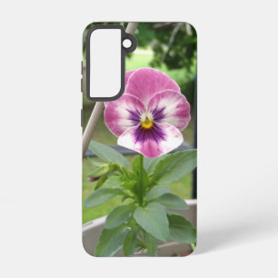 Pansy Phone Case (rosa und Lila) Samsung Galaxy Hülle