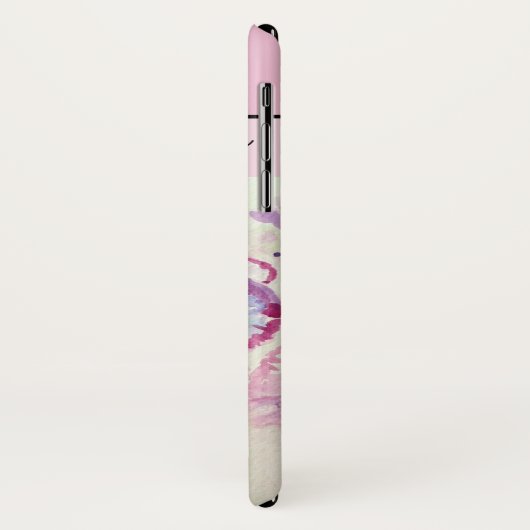 Pansy Pink Aquarell Stiefmütterchen Blumenstrauß B Case-Mate iPhone Hülle (Hinten/Links)