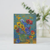Pansy Postcard Postkarte (Stehend Vorderseite)