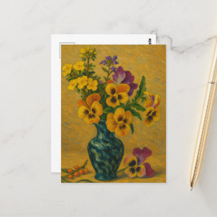 Pansy Postcard Postkarte