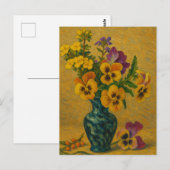 Pansy Postcard Postkarte (Vorne/Hinten)