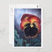 Pansy Postcard Postkarte (Vorne/Hinten)