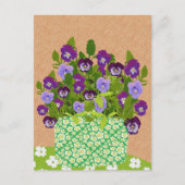 Pansy Postcard Postkarte (Vorderseite)