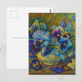 Pansy Postcard Postkarte (Vorne/Hinten)