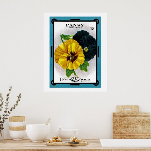 Pansy Poster (Küche)